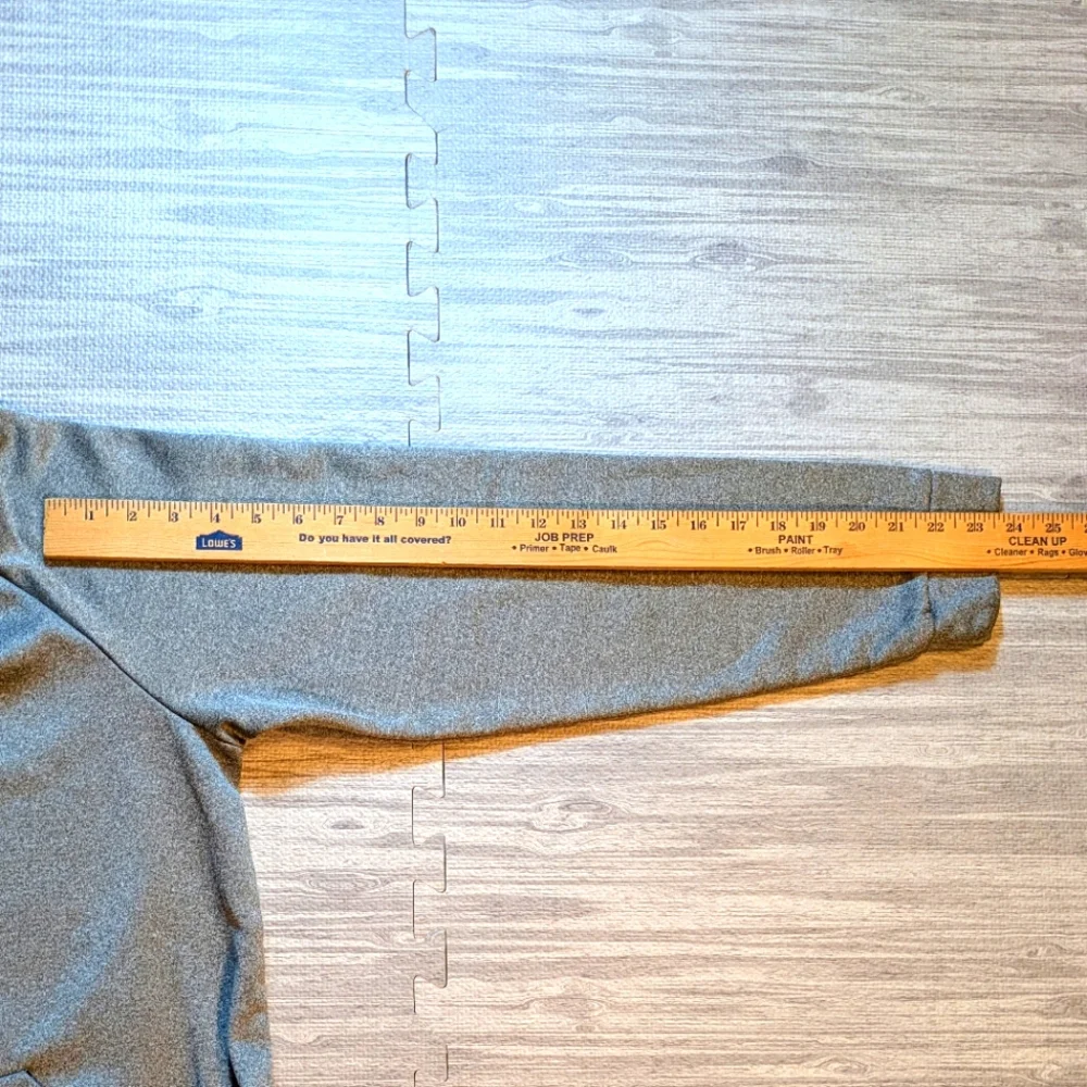 NIKE DRI-FIT Hoodie Sweatshirt Gray w/Black Swoosh,‎ Atleisure, Athletic, Sz L
